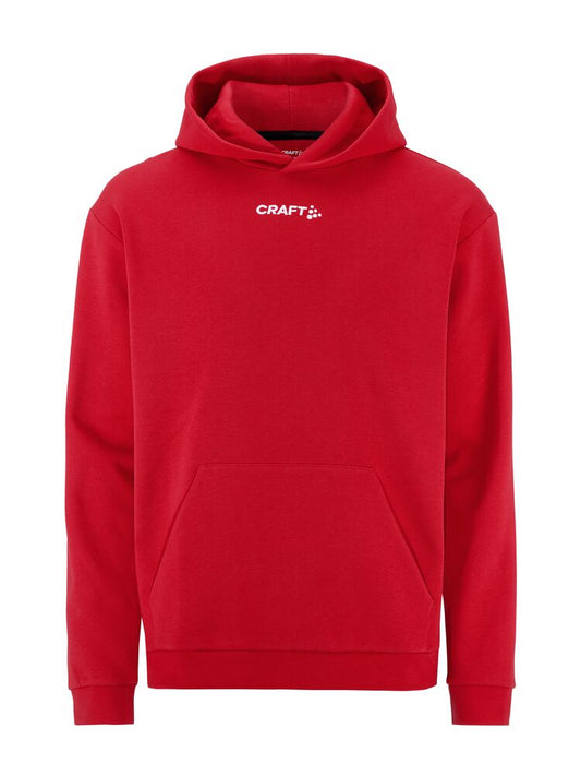 Hoodie Baumwolle ohne Reissverschluss rot