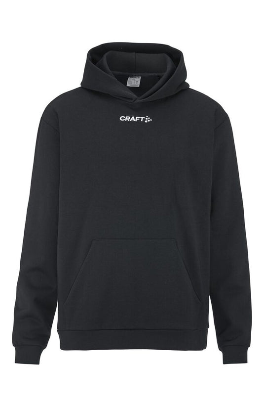 Hoodie Baumwolle ohne Reissverschluss schwarz